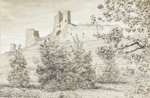 Veduta delle Rovine del Castello di Rakvere, 1828 da August Georg Wilhelm Pezold