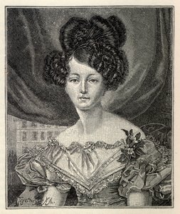 Augusta di Sassonia-Weimar-Eisenach come principessa di Prussia da August Heinrich Ferdinand Tegetmeyer