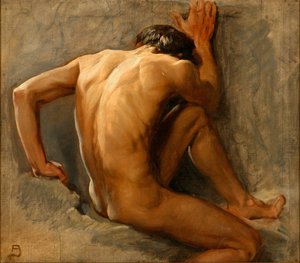 Studio di un uomo nudo