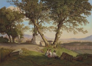 Vista di Roma da Villa Mattei da August Lucas