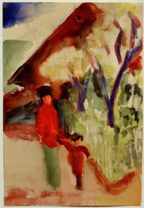 Alla casa svizzera da August Macke