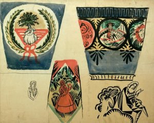 Tre vasi da August Macke