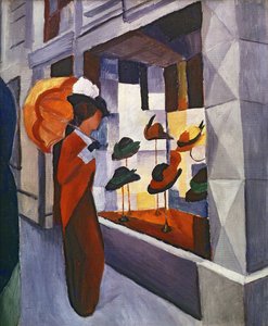 Davanti al negozio di cappelli, 1914
