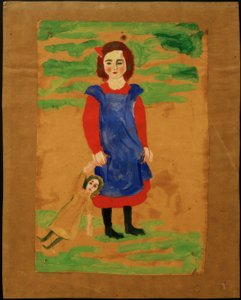 Bambino con bambola da August Macke
