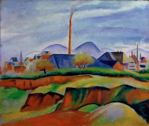 Paesaggio con fabbrica