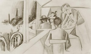 Caffè del dirigibile da August Macke