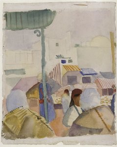 Mercato a Tunisi II, 1914 da August Macke