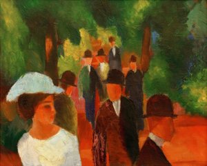Passeggiata (con ragazza bianca a mezzo busto)