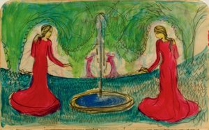 Danza alla fontana da August Macke