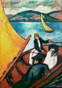 Barca a vela, Tegernsee da August Macke
