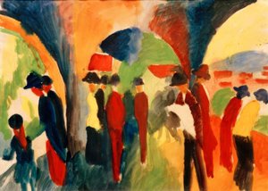 Passeggiatori da August Macke