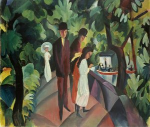 Passeggiata sul ponte da August Macke