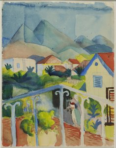 San Germain presso Tunisi da August Macke