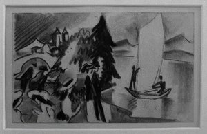 Studio per Vela gialla da August Macke