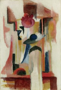 Studio di una vetrina luminosa, 1913 da August Macke