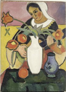 Il suonatore di liuto, 1910 da August Macke