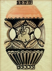 Vaso con pastorella da August Macke