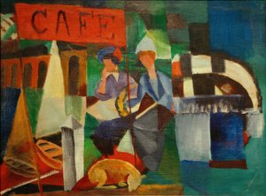 Due donne al caffè da August Macke