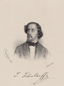 Ritratto del pianista e compositore Julius Schulhoff, 1850 da August Prinzhofer