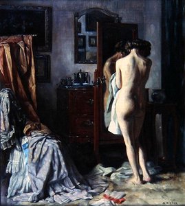 Il boudoir, c.1910 da August Rieper