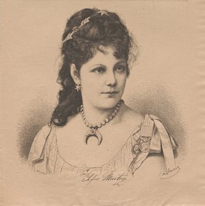 Ritratto della pianista e compositrice Sophie Menter da August Schubert