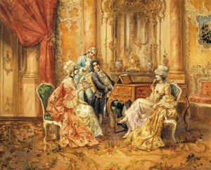 Al pianoforte da August Stephan Sedlacek
