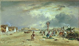 Il mercato a Szolnol, Ungheria