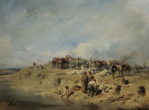 Bivacco di soldati russi da August von Pettenkofen
