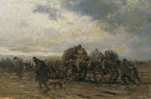 Il trasporto dei feriti II da August von Pettenkofen