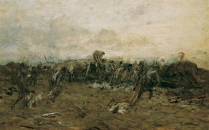 Dopo la battaglia da August von Pettenkofen