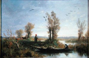 Le rive di un canale da Auguste Paul Charles Anastasi