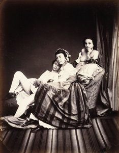 Tre Donne Nude su un Divano, c.1850