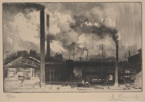 Alle opere di Creusot - le acciaierie da Auguste Brouet