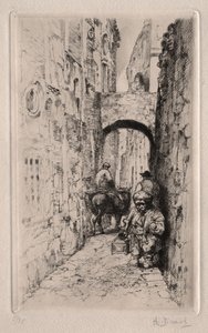 Nano in una Strada Stretta da Auguste Brouet