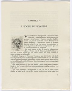 Frédéric Mistral: Mémoires et Recits di Frédéric Mistral: busto di donna (pagina 41) da Auguste Brouet