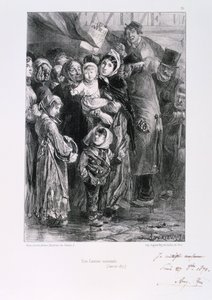 Cantina Nazionale, Assedio di Parigi, Guerra Franco-Prussiana, gennaio 1871 da Auguste Bry