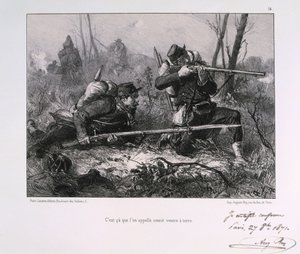 Soldati francesi, Assedio di Parigi, 1871 da Auguste Bry