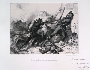 Combattimento corpo a corpo, Assedio di Parigi, Guerra Franco-Prussiana
