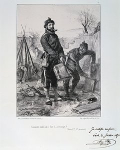 Soldati della Guardia Nazionale, Assedio di Parigi, 1870-1871 da Auguste Bry