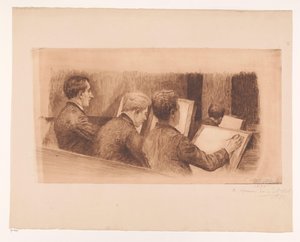 Lezione nella scuola di disegno