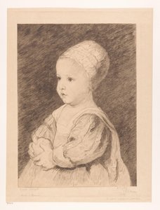 Ritratto di un bambino sconosciuto da Auguste Danse (signed by artist)