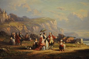 Promenade sur la grève, dettaglio da Auguste Delacroix
