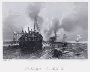 Una battaglia navale (incisione)
