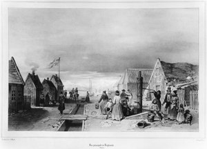 La Strada Principale, Reykjavik da Auguste Etienne Francois Mayer