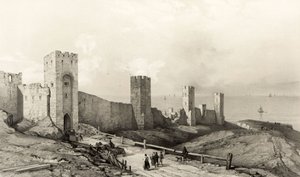 Le mura di Wisby, Isola di Gothland da Auguste Etienne Francois Mayer