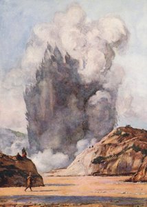 Il Geyser Nero, Nuova Zelanda da Auguste Gerardin