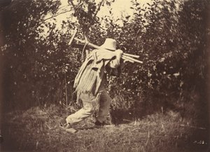 Contadino, c. 1870 (foto) da Auguste Giraudon