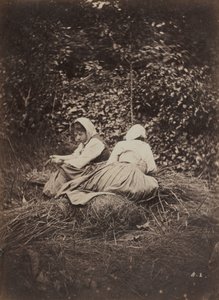 Due ragazze contadine sedute da Auguste Giraudon