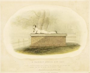 Un ragazzo della scuola di Harrow (1805) - Lord Byron (1788-1824), 1833 da Auguste Hervieu