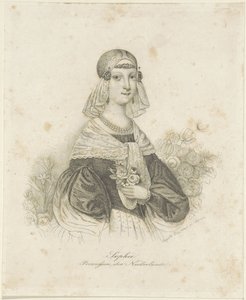 Ritratto di Sofia, principessa dei Paesi Bassi da Auguste Hüssener